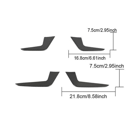 Audi RS5 Coupe 2 Door 2021-2025 Front Bumper Splitters Dry Carbon Fiber - www.ahacarbon.com