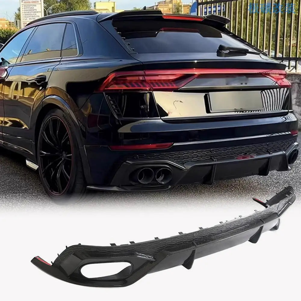 Audi RSQ8 Carbon Fiber Rear Bumper Diffuser Lip | Exterior Accessories ...