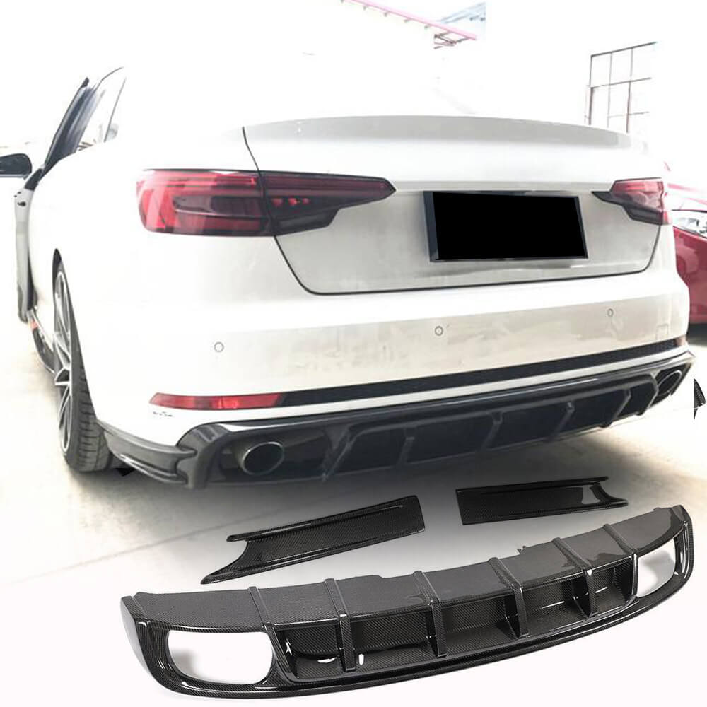 Get Audi S4 Rear Bumper Diffuser Splitter | Carbon Fiber Part For Audi ...