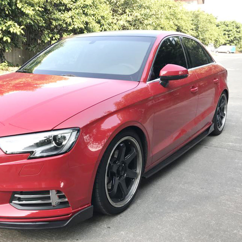 Audi A3 8V.5 Base Sedan Facelift 2017-2020 Side Skirts Carbon Fiber-Ahacarbon