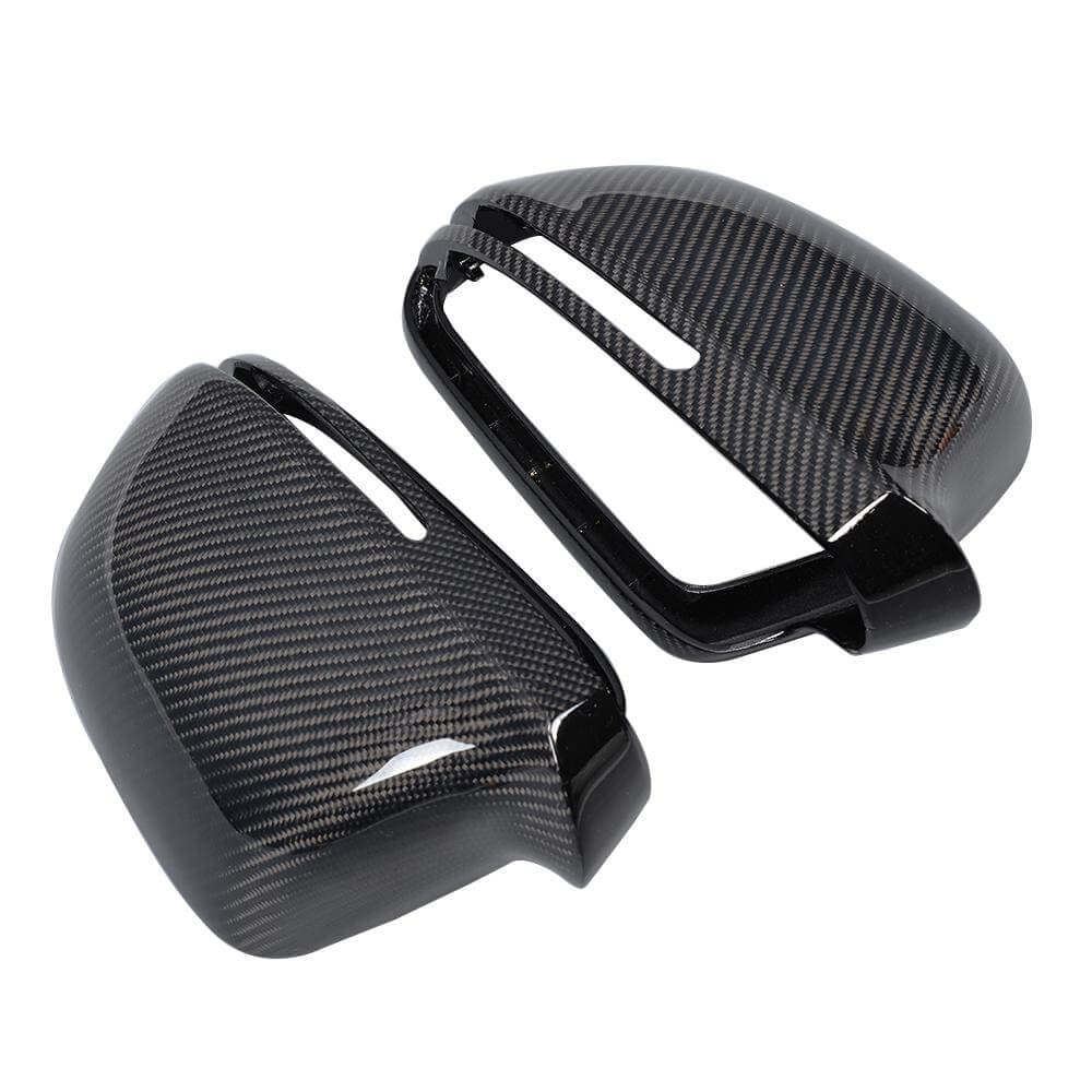 Audi A3 S3 A4 B8 S4 RS4 A5 S5 8T Q3 Mirror Covers Replacment Style Carbon Fiber-Ahacarbon