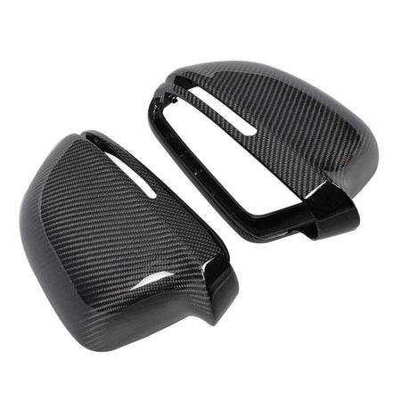 Audi A3 S3 A4 B8 S4 RS4 A5 S5 8T Q3 Mirror Covers Replacment Style Carbon Fiber-Ahacarbon
