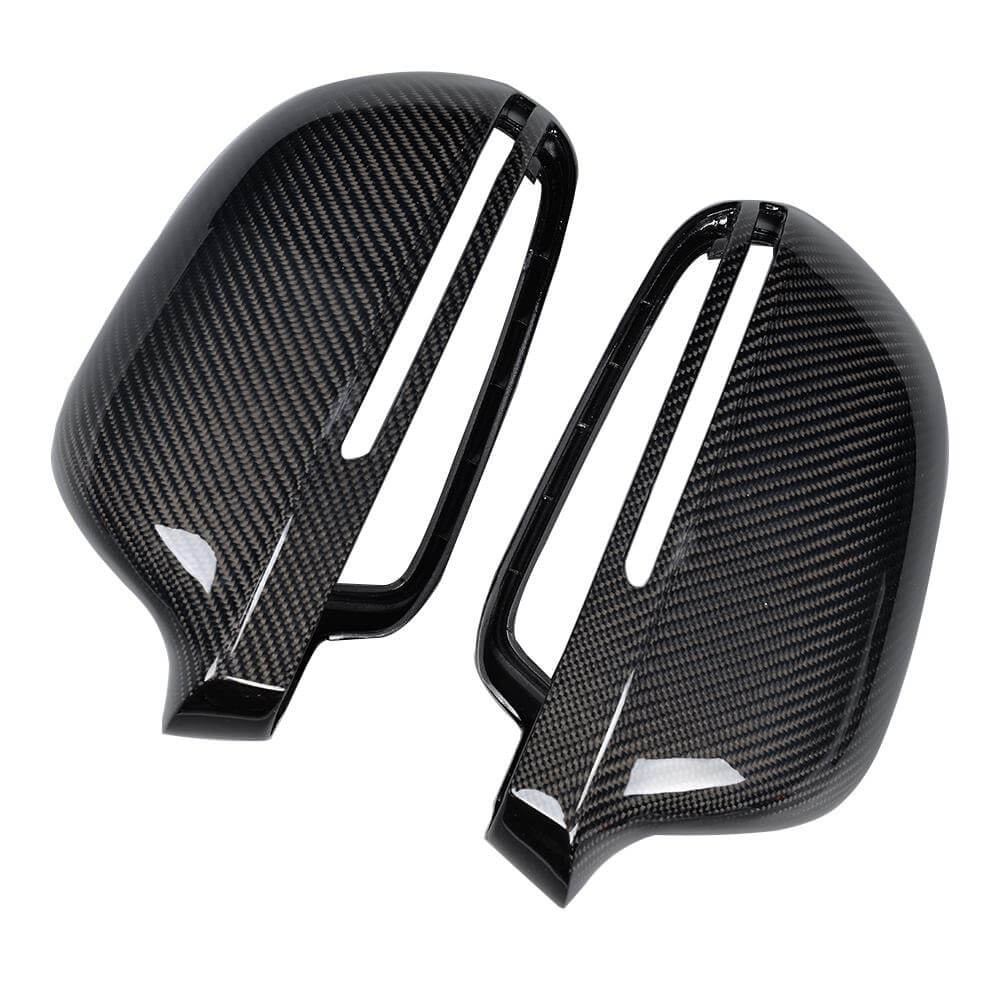 Audi A3 S3 A4 B8 S4 RS4 A5 S5 8T Q3 Mirror Covers Replacment Style Carbon Fiber-Ahacarbon