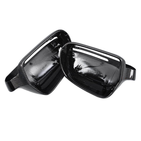 Audi A3 S3 A4 B8 S4 RS4 A5 S5 8T Q3 Mirror Covers Replacment Style Carbon Fiber-Ahacarbon