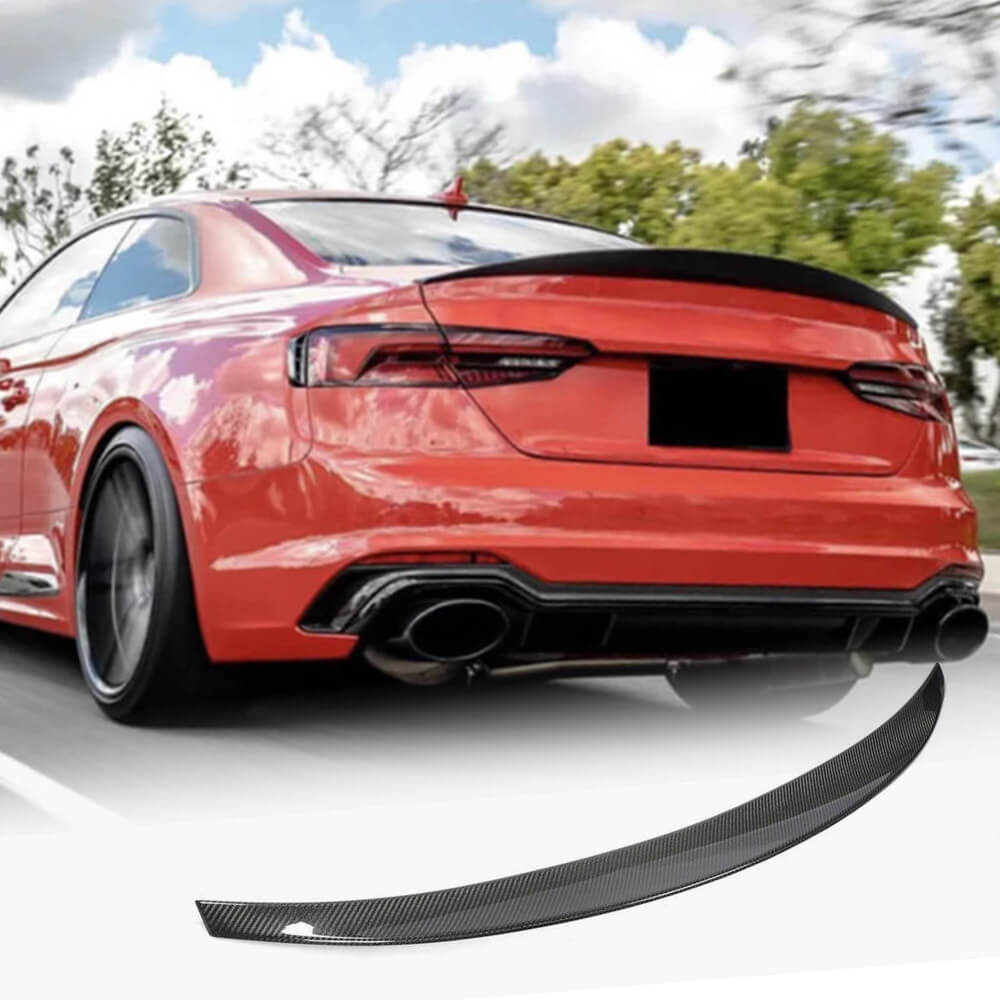 Audi A5 S5 RS5 B9 B9.5 Coupe 2017-2022 Rear Trunk Spoiler Carbon Fiber-Ahacarbon
