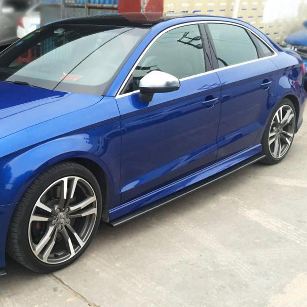 Audi S3 A3 Sline 8V 8V.5 Sedan 2014-2019 Side Skirts Carbon Fiber-Ahacarbon