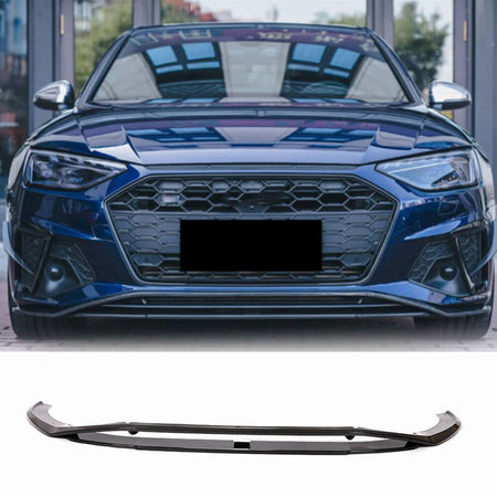 Audi S4 A4 Sline B9.5 Sedan Facelift 2020UP Front Bumper Lip Carbon Fiber-Ahacarbon