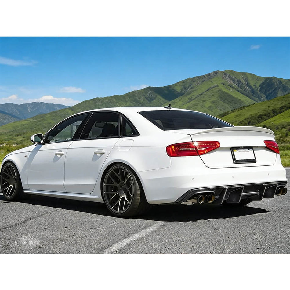 Audi S4 B8.5 Sedan Facelift 2013-2015 Rear Bumper Diffuser Carbon Fiber