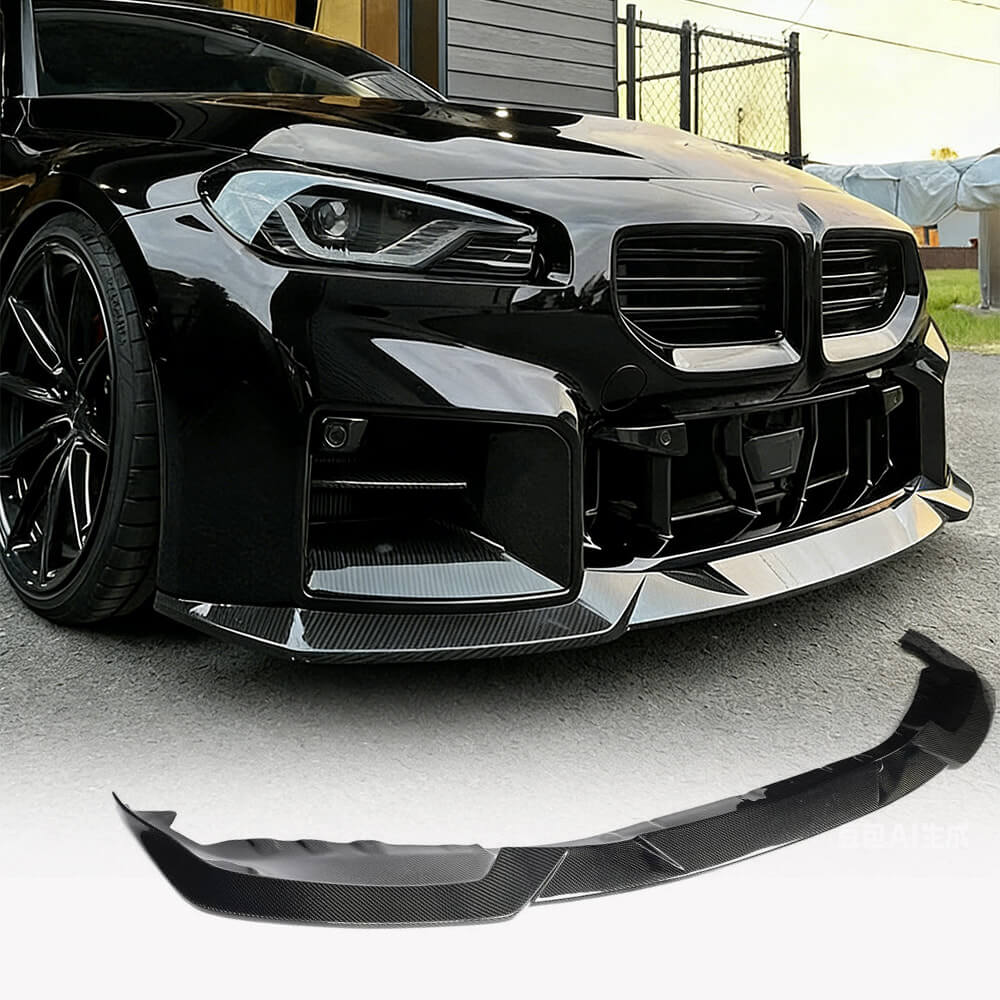 BMW2SeriesM2G87Coupe2022-2024FrontBumperLipCarbonFiber-ahacarbon
