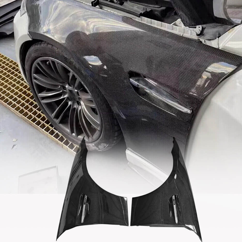BMW 3 Series E90 320i 325i 328i Sedan 2005-2013 Carbon Fiber Side Air Fender Vents-Ahacarbon