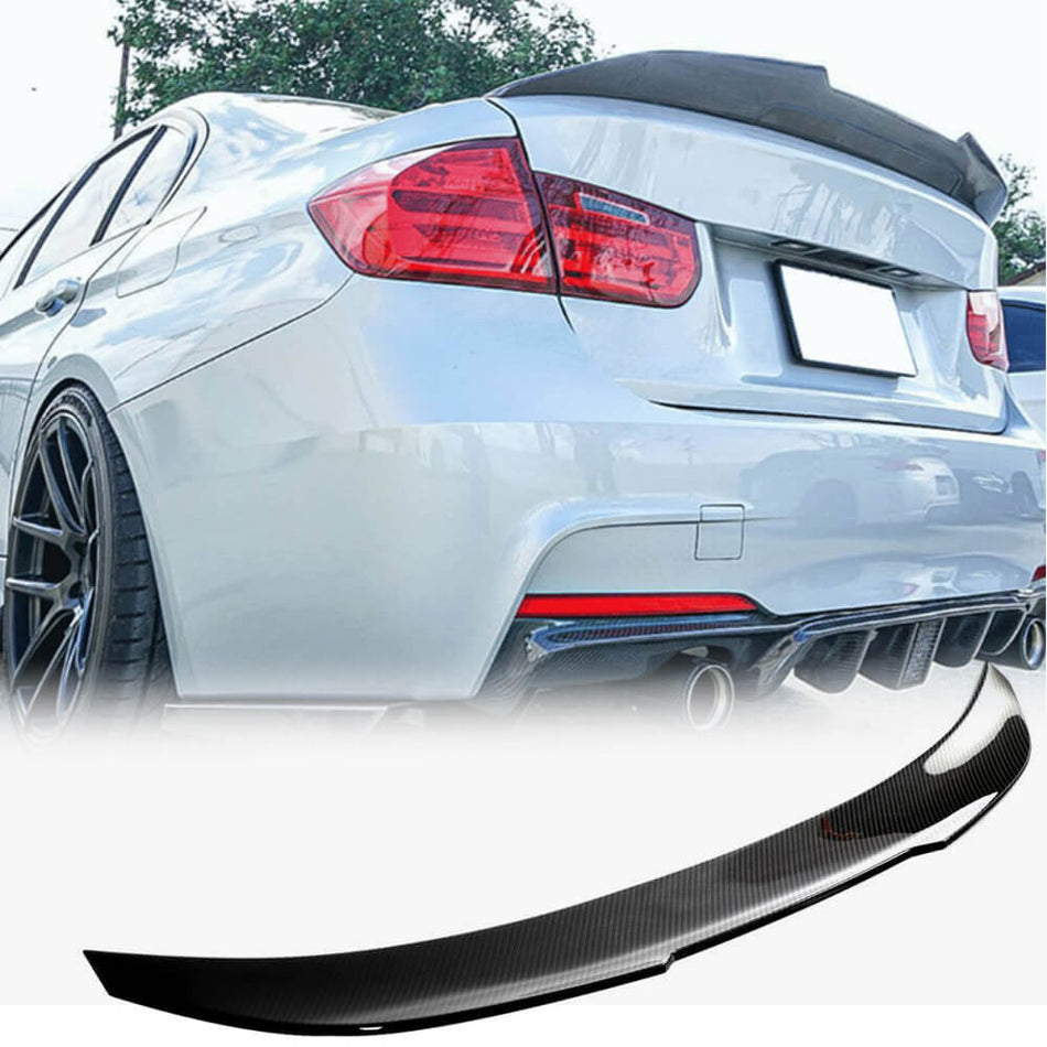 For BMW 3 Series F30 F35 Dry Carbon Fiber Rear Trunk Spoiler Boot Wing Lip | 316i 318i 320i 328i 330i 335i 340i
