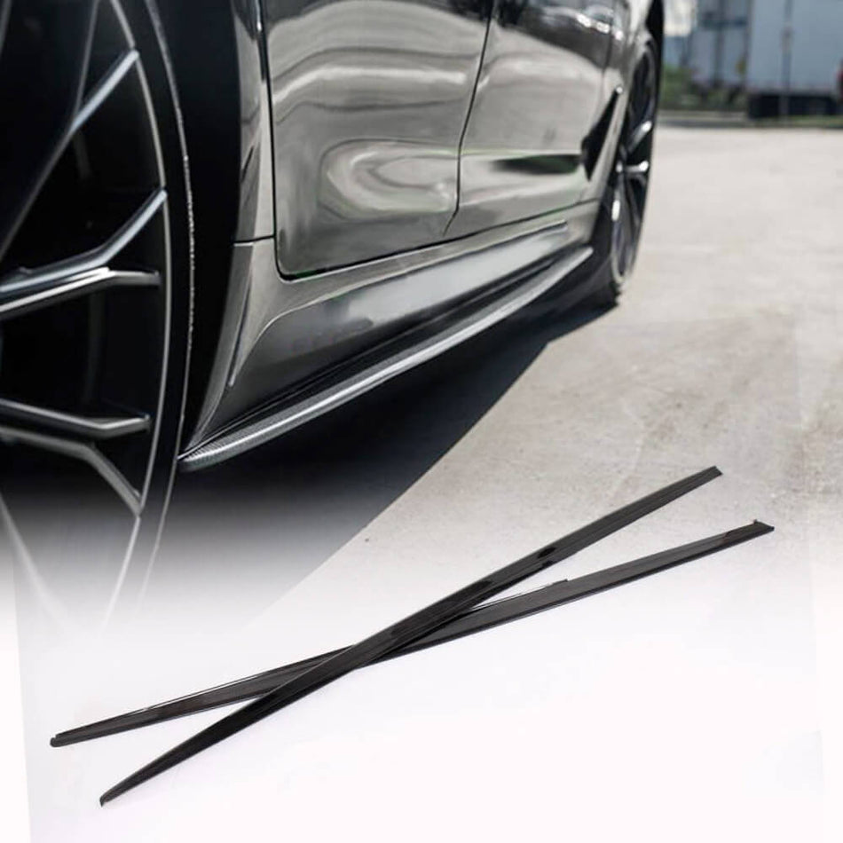 For BMW 3 Series F30 M Sport Carbon Fiber Side Skirts Door Rocker Panels Extension Lip | 318i 320i 328i 330i 335i 340i M-tech