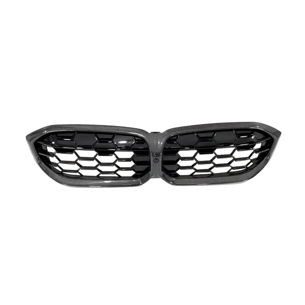 BMW 3 Series G20 G28 320i 330i Sedan 4-Door 2023-2025 Carbon Fiber+ABS Front Hood Kidney Grill-Ahacarbon