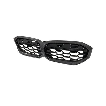 BMW 3 Series G20 G28 320i 330i Sedan 4-Door 2023-2025 Carbon Fiber+ABS Front Hood Kidney Grill-Ahacarbon