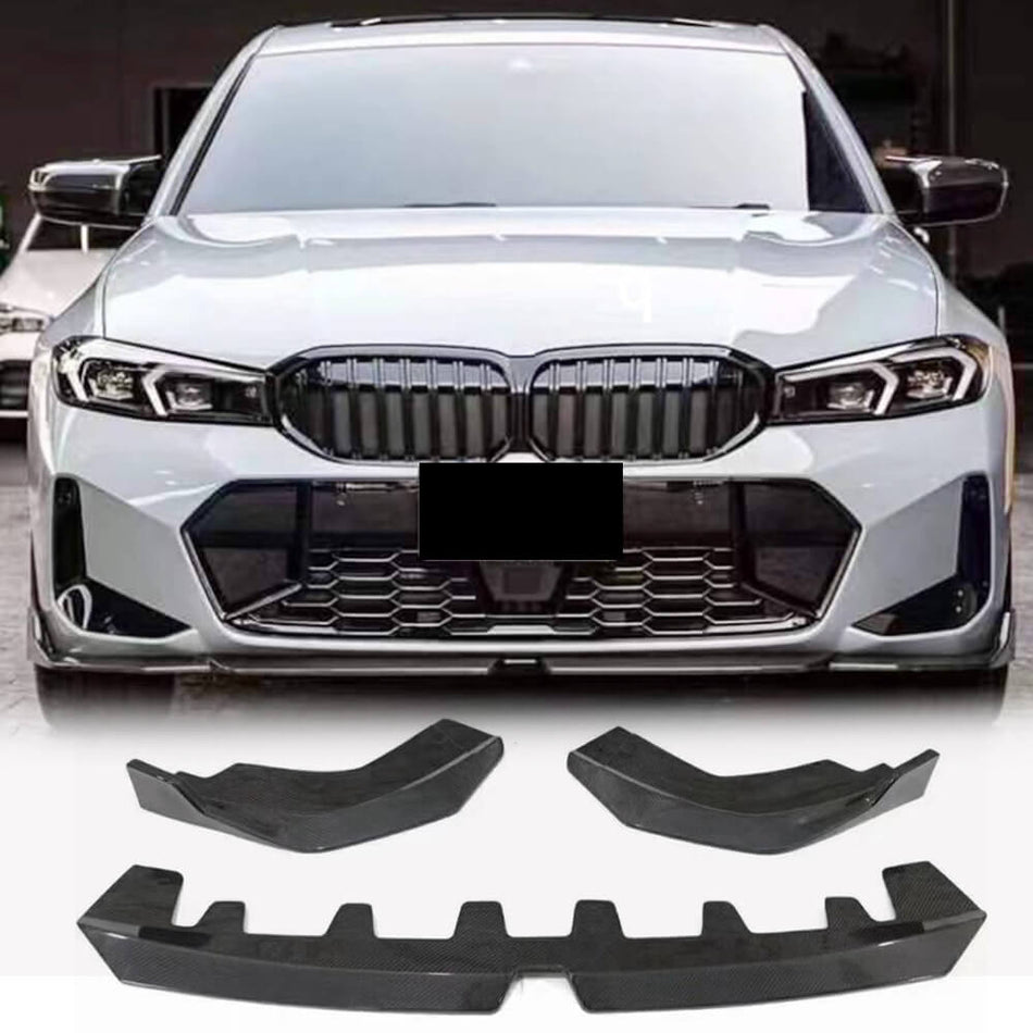 BMW3SeriesG20G28330iLCIMSPORT20232024FrontBumperLipSpoilerCarbonFiber-ahacarbon