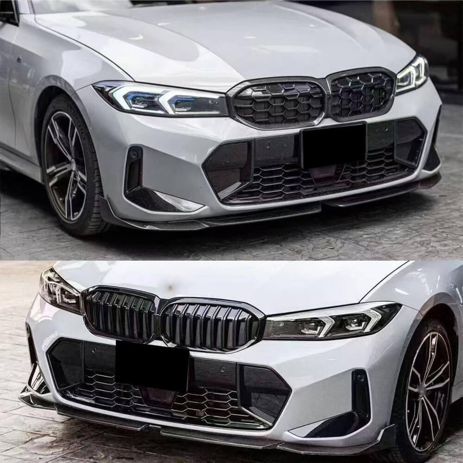 BMW3SeriesG20G28330iLCIMSPORT20232024FrontBumperLipSpoilerCarbonFiber-ahacarbon