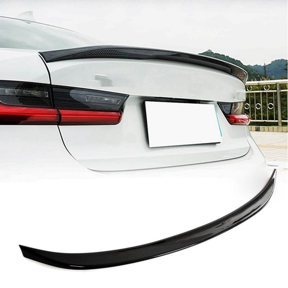 For BMW 3 Series G20 G28 G80 M3 Dry Carbon Fiber Rear Trunk Spoiler Boot Wing Lip | 318i 320i 330i 330e M340i