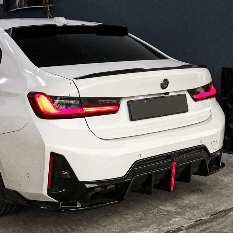 BMW 3 Series G20 G80 M3 2019+ Rear Trunk Spoiler Dry Carbon Fiber - www.ahacarbon.com