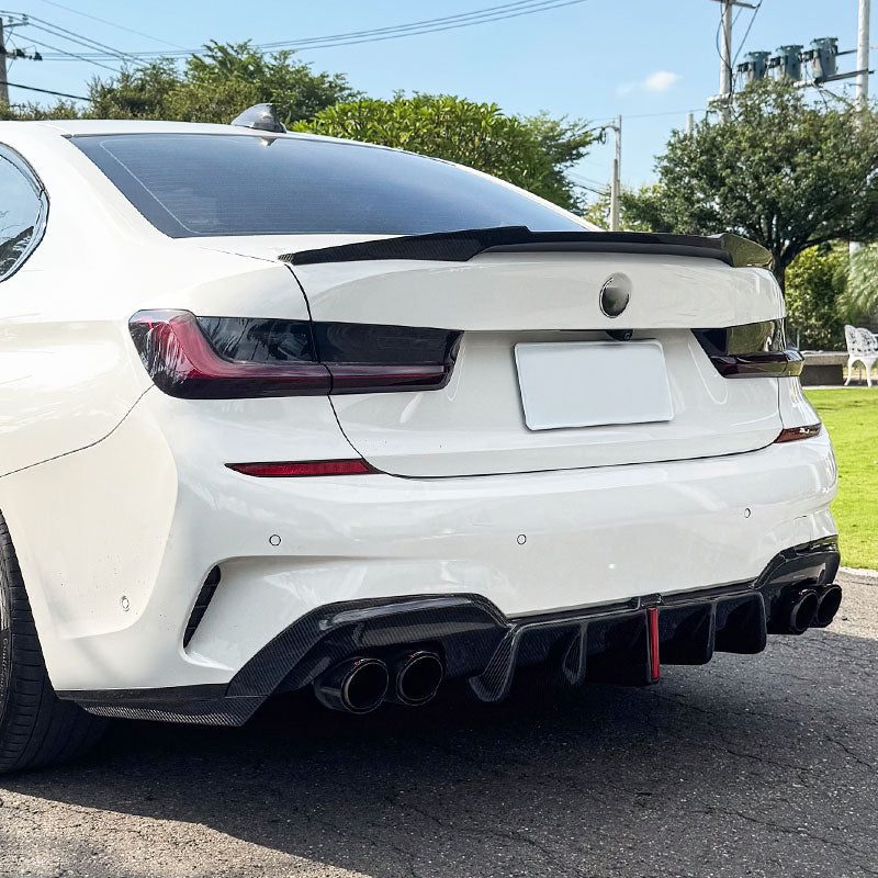 BMW 3 Series G20 G80 M3 2019+ Rear Trunk Spoiler Dry Carbon Fiber - www.ahacarbon.com