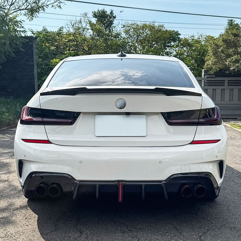 BMW 3 Series G20 G80 M3 2019+ Rear Trunk Spoiler Dry Carbon Fiber - www.ahacarbon.com