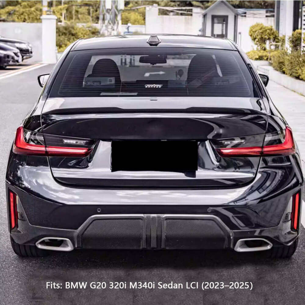 BMW3SeriesG20LCI320iM340i_2023-2025_DryCarbonFiberRearBumperDiffuser_ahacarbon