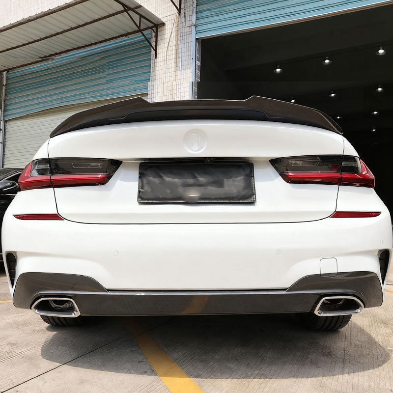 BMW 3 Series G20/M3 G80 2019-2025 Rear Trunk Spoiler Carbon Fiber - www.ahacarbon.com