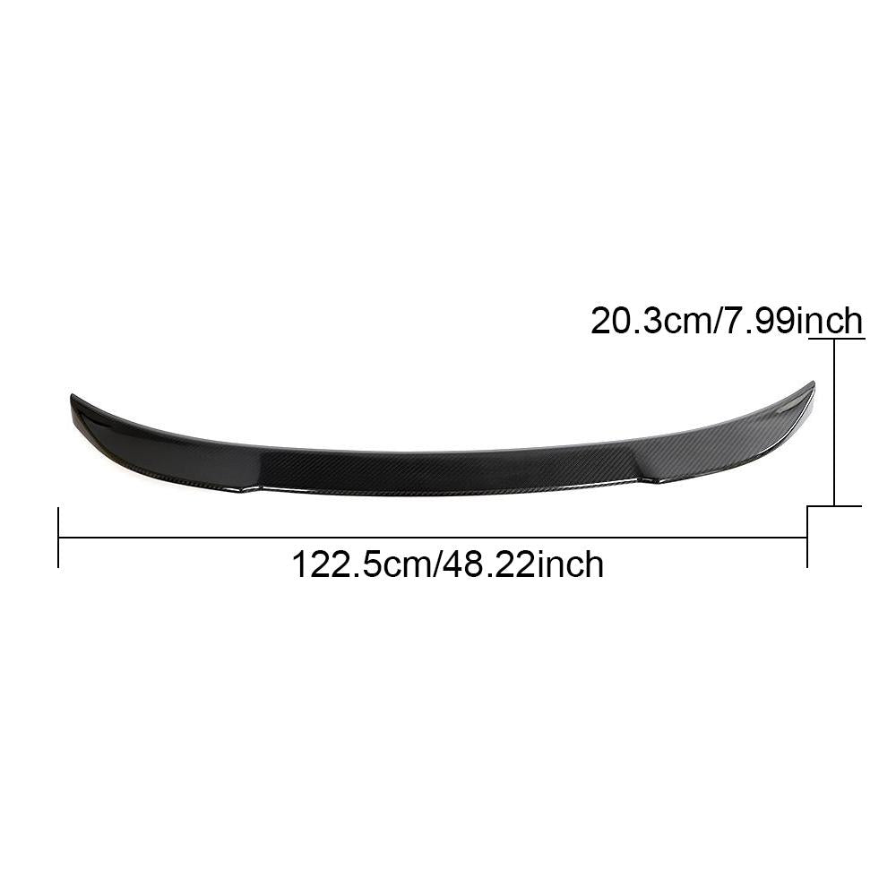 BMW 3 Series G20/M3 G80 2019-2025 Rear Trunk Spoiler Dry Carbon Fiber - www.ahacarbon.com