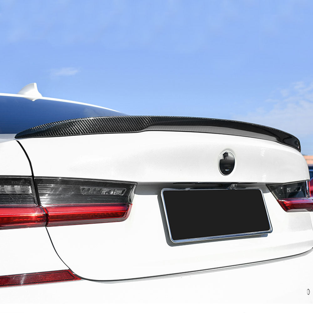 BMW 3 Series G20/M3 G80 2019UP Rear Trunk Spoiler Carbon Fiber - www.ahacarbon.com