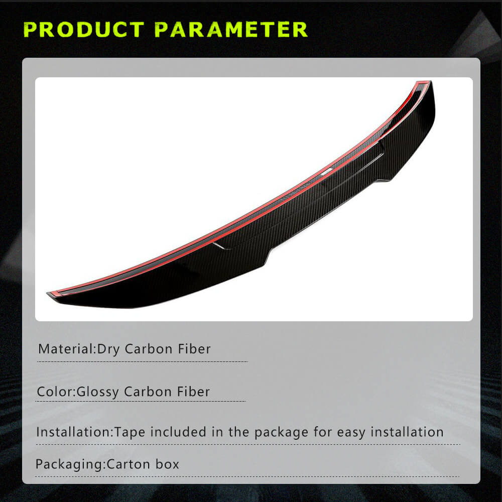 BMW F32 428i 430i 435i 440i Dry Carbon Fiber Trunk Spoiler & Rear Wing ...