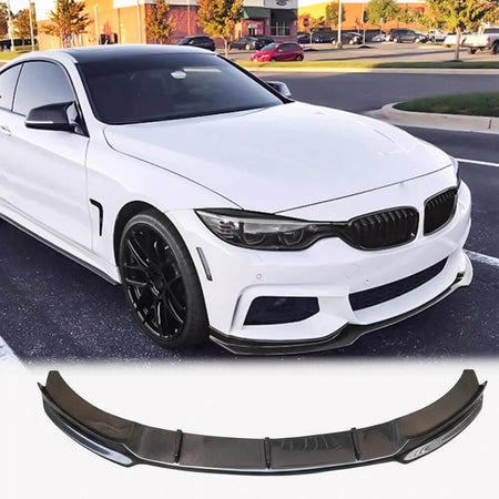 BMW4SeriesF32Coupe2-Door2014-2019FrontBumperLipCarbonFiber_ahacarbon