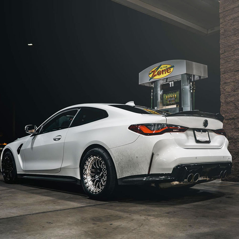 BMW 4 Series G22/M4 G82 2021+ Trunk Spoiler Carbon Fiber - www.ahacarbon.com