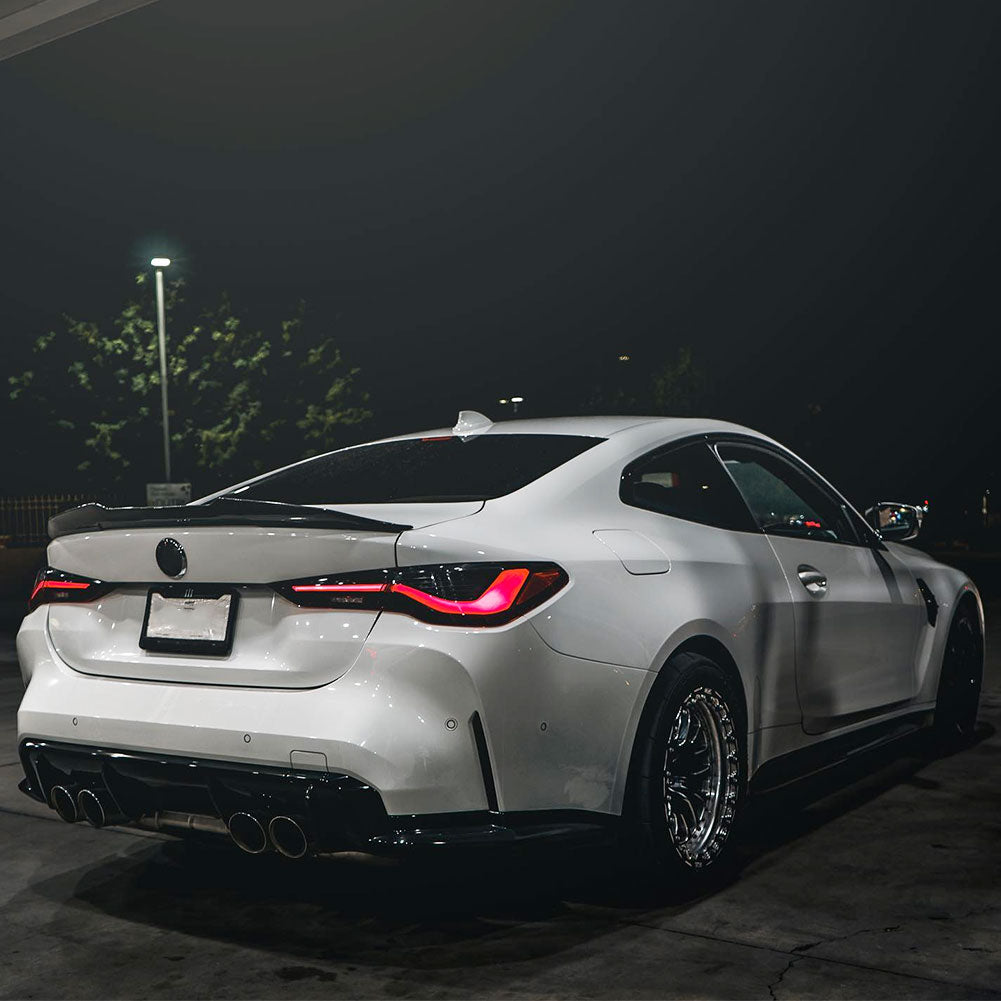BMW 4 Series G22/M4 G82 2021+ Trunk Spoiler Carbon Fiber - www.ahacarbon.com