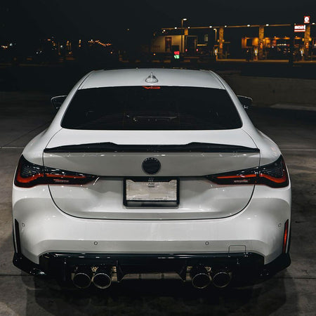 BMW 4 Series G22/M4 G82 2021+ Trunk Spoiler Carbon Fiber - www.ahacarbon.com