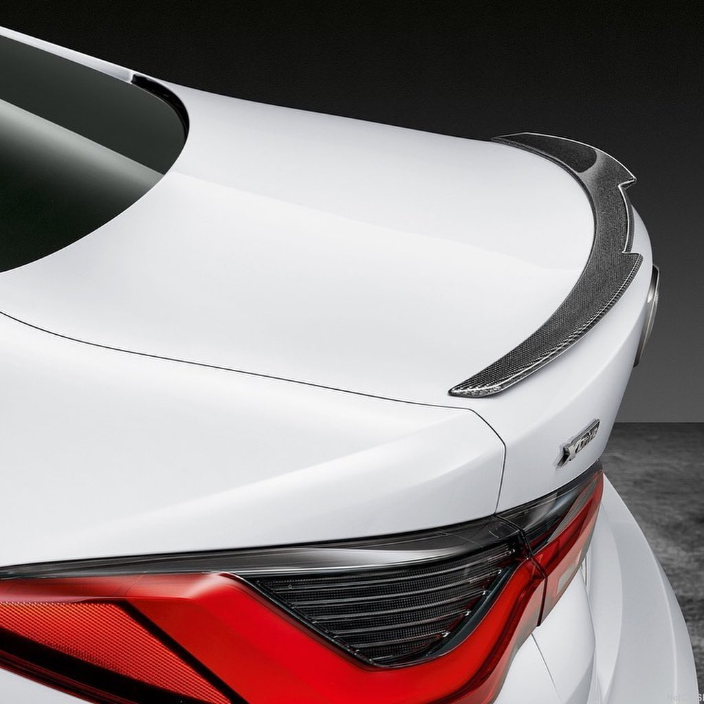 BMW 4 Series G22, G82 M4 Coupe 2021-2025 Rear Trunk Spoiler Carbon Fiber-Ahacarbon