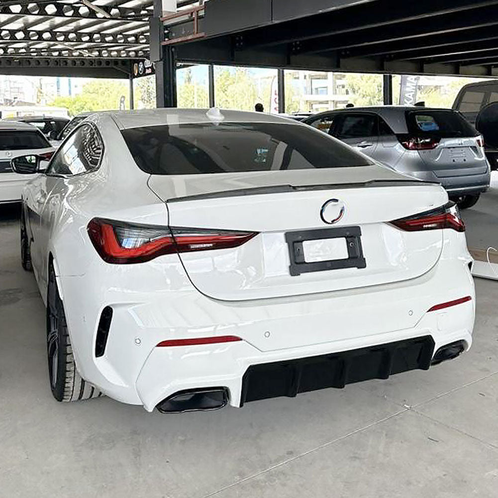 BMW 4 Series G22, G82 M4 Coupe 2021-2025 Rear Trunk Spoiler Carbon Fiber-Ahacarbon