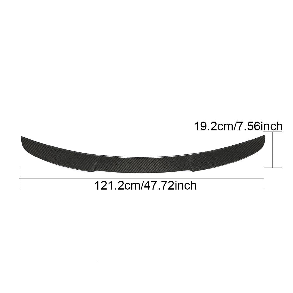 BMW 4 Series G22, G82 M4 Coupe 2021-2025 Rear Trunk Spoiler Carbon Fiber-Ahacarbon
