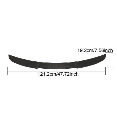 BMW 4 Series G22, G82 M4 Coupe 2021-2025 Rear Trunk Spoiler Carbon Fiber-Ahacarbon