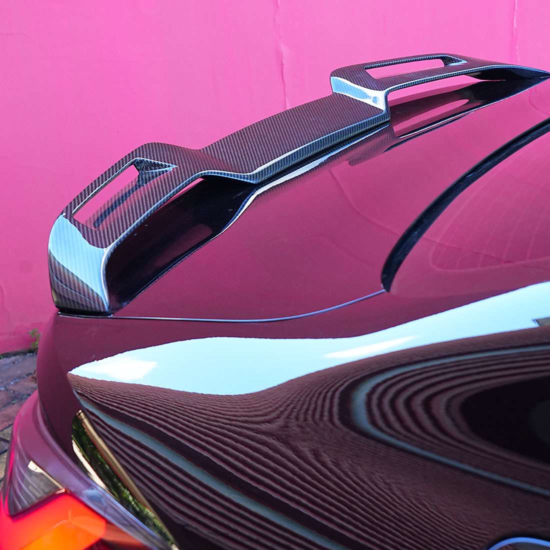 BMW 4 Series G22, G82 M4 Coupe 2021-2025 Rear Trunk Spoiler Carbon Fiber - www.ahacarbon.com