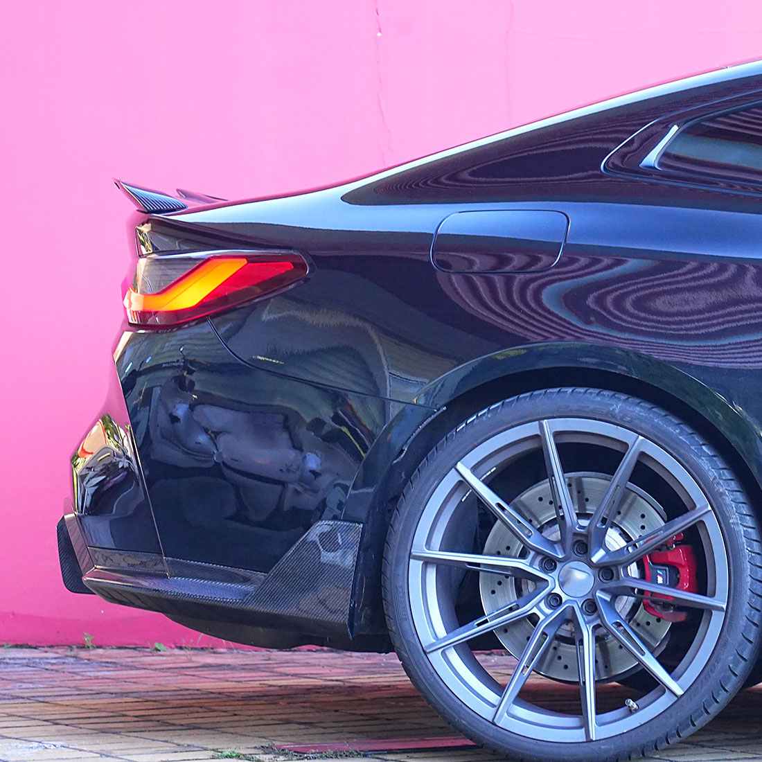 BMW 4 Series G22, G82 M4 Coupe 2021-2025 Rear Trunk Spoiler Carbon Fiber - www.ahacarbon.com