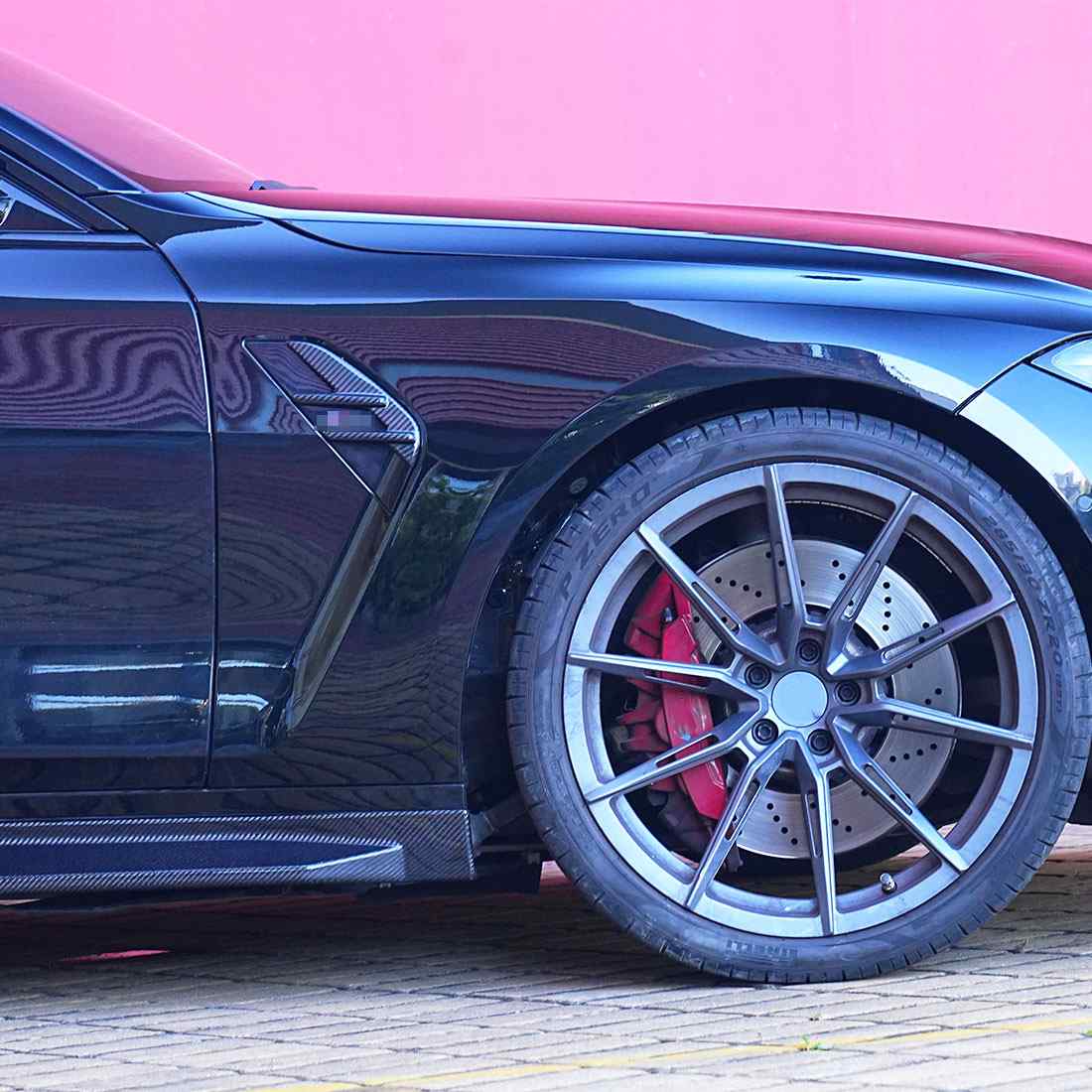 BMW 4 Series M4 G82 G83 2021+ Side Air Fender Vents Dry Carbon Fiber - www.ahacarbon.com