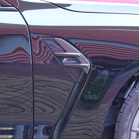 BMW 4 Series M4 G82 G83 2021+ Side Air Fender Vents Dry Carbon Fiber - www.ahacarbon.com
