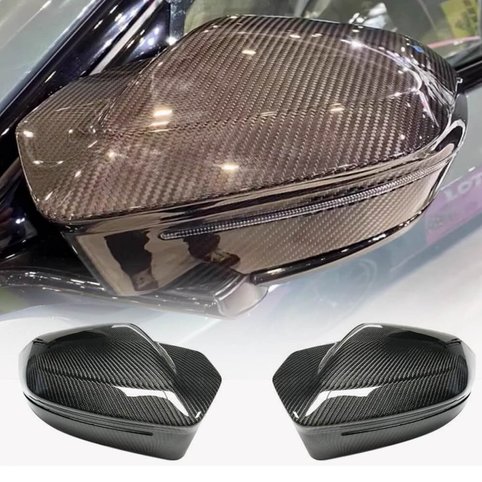 For BMW 5 Series I5 G60 G61 G68 7 Series G70 X3 G45 2024 Carbon Fiber Replacement Style Rear Side Mirror Cover Pair Factory Outlet LHD