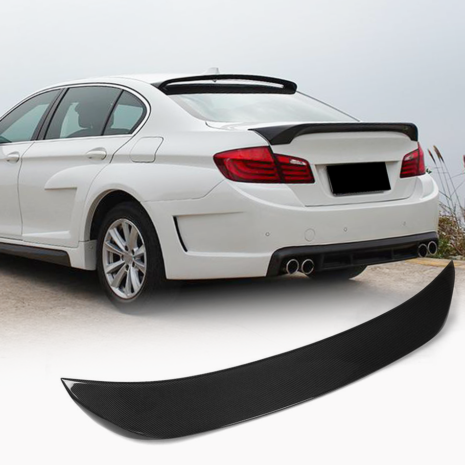 For BMW 5 Series F10 Carbon Fiber Rear Trunk Spoiler Boot Wing Lip Car Spoiler | 520i 523i 528i 530i 535i 550i M5