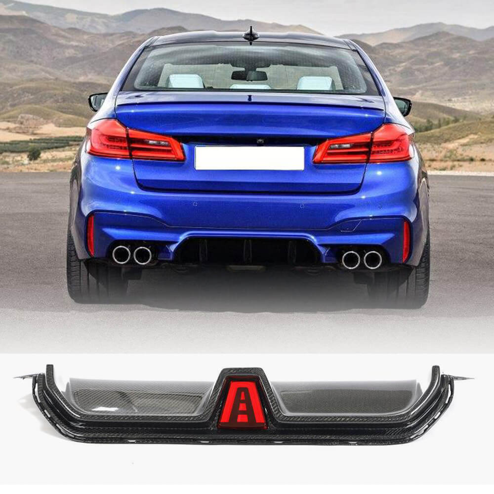 BMW F90 M5 Carbon Fiber Rear Bumper Diffuser Lip