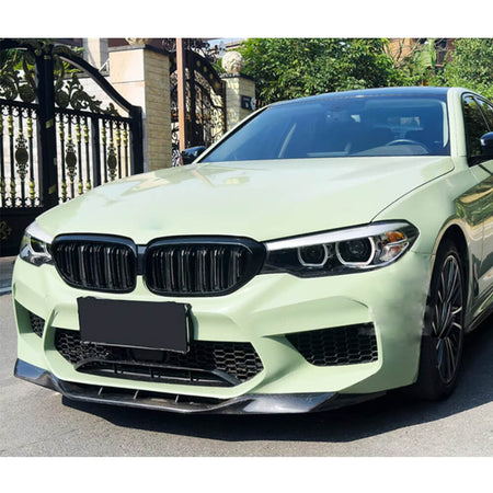 BMW 5 Series F90 M5 LCI 2021-2024 Carbon Fiber Front Bumper Lip Spoiler-Ahacarbon