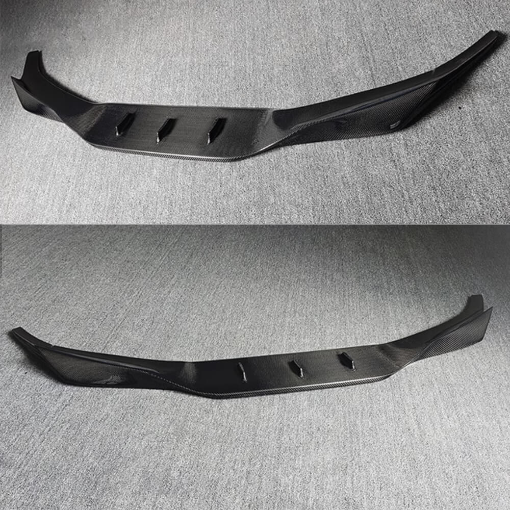 BMW 5 Series F90 M5 LCI 2021-2024 Carbon Fiber Front Bumper Lip Spoiler-Ahacarbon
