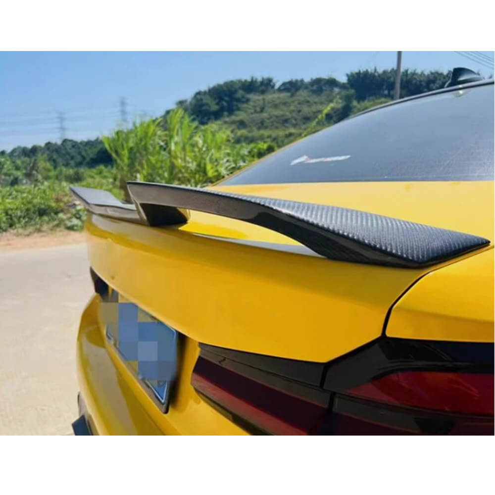 BMW 5 Series G30 F90 M5 2017-2023 Carbon Fiber Rear Trunk Spoiler-Ahacarbon