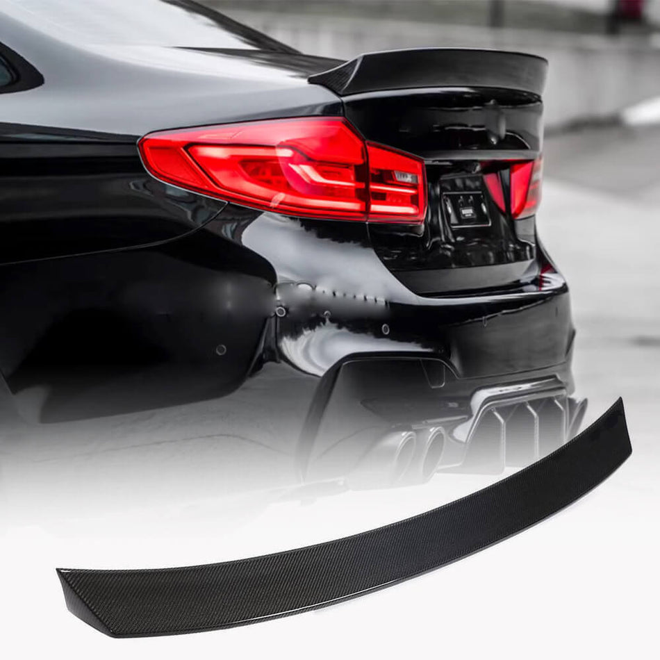 BMW 5 Series G30 G38 2017-2023 Rear Trunk Spoiler Real Carbon Fiber