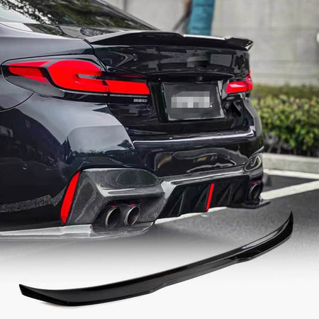 BMW 5 Series G30 G38 2017-2023 Rear Trunk Spoiler Dry Carbon Fiber-Ahacarbon