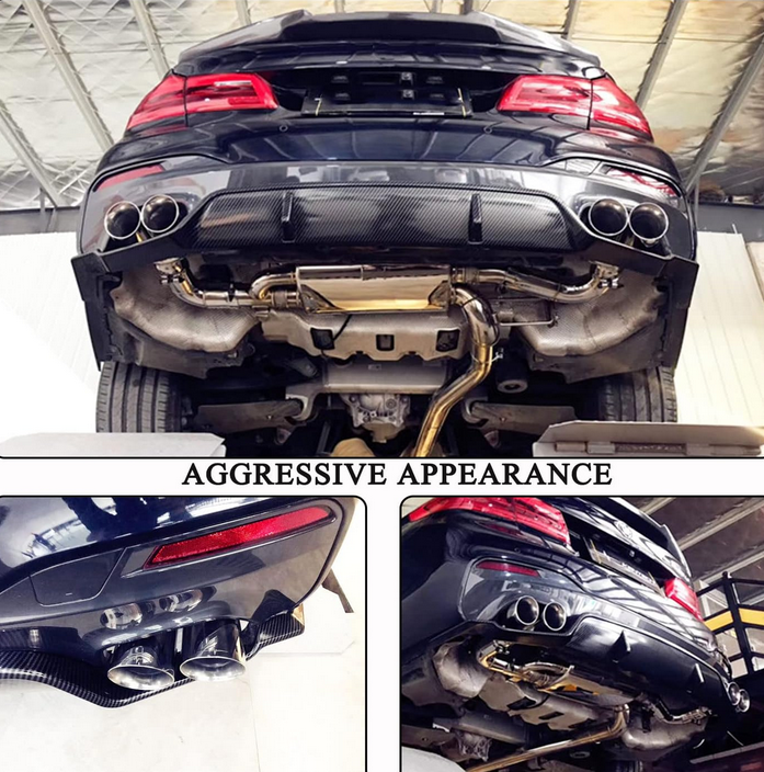 Carbon Fiber Style Rear Diffuser For BMW G30 520i 530i 540i (2017+ M Sport)